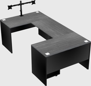 U-shaped desk