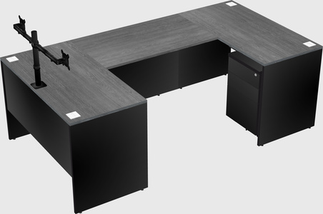 U-shaped desk