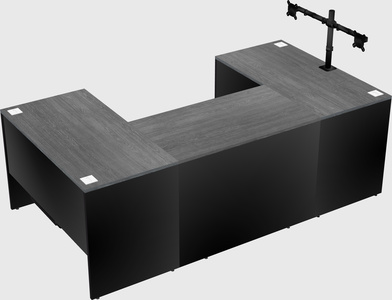 U-shaped desk