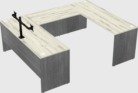 U-shaped desk