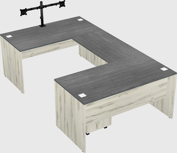 U-shaped desk