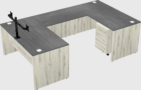U-shaped desk