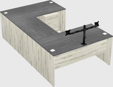 U-shaped desk