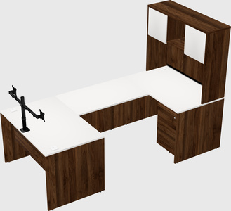 U-shaped desk