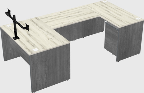 U-shaped desk