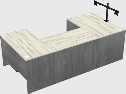 U-shaped desk
