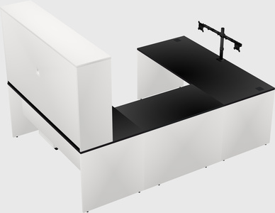 U-shaped desk