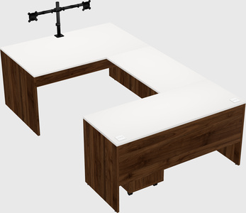 U-shaped desk