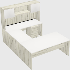 U-shaped desk