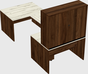 U-shaped desk