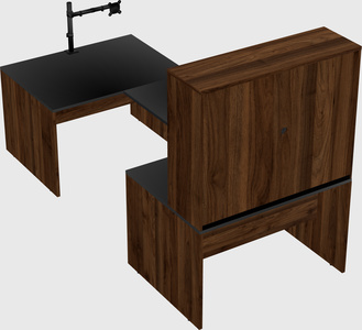 U-shaped desk