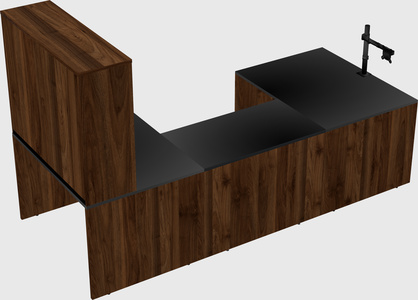 U-shaped desk