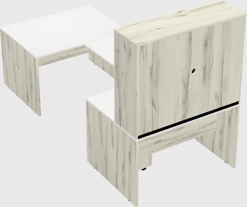 U-shaped desk