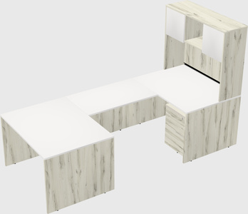 U-shaped desk