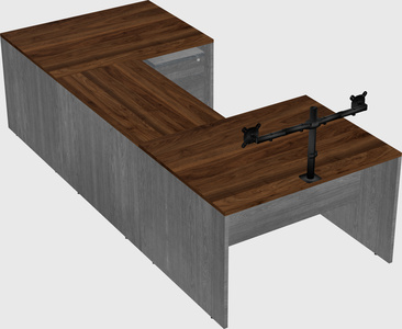 U-shaped desk