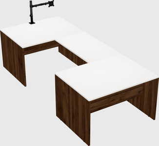 U-shaped desk