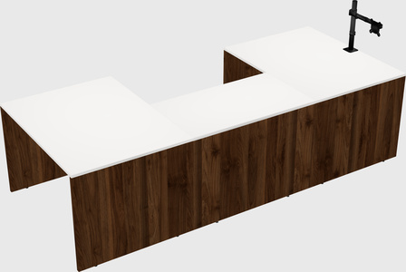 U-shaped desk
