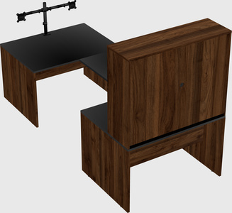 U-shaped desk