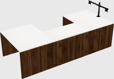 U-shaped desk