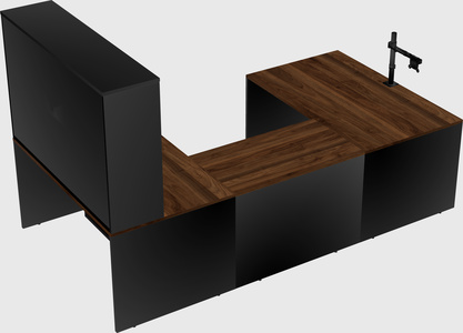 U-shaped desk