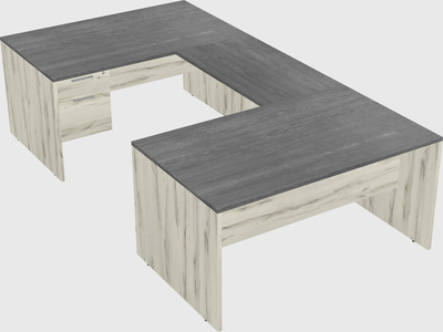 U-shaped desk