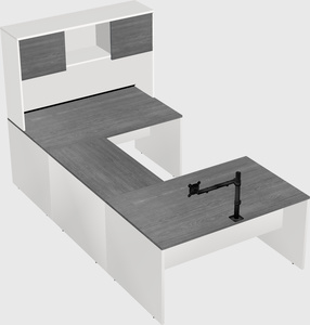 U-shaped desk