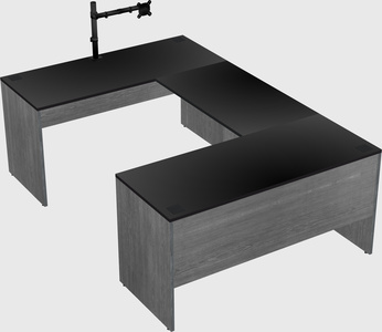 U-shaped desk