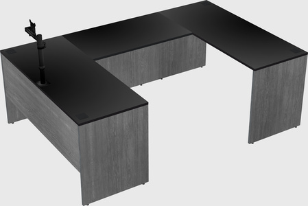 U-shaped desk