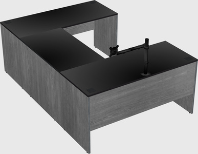 U-shaped desk