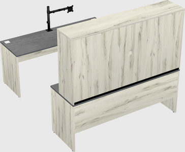 U-shaped desk
