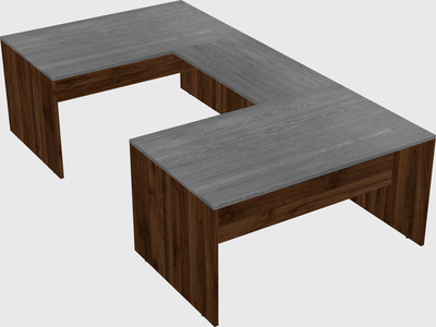 U-shaped desk