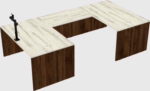 U-shaped desk