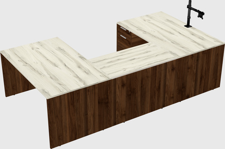 U-shaped desk