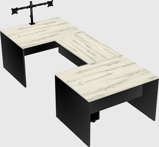 U-shaped desk