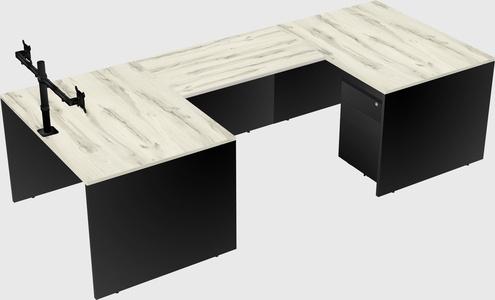 U-shaped desk