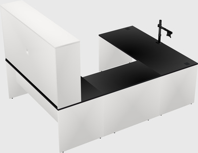 U-shaped desk