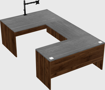 U-shaped desk