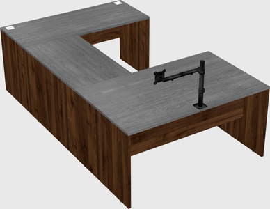 U-shaped desk