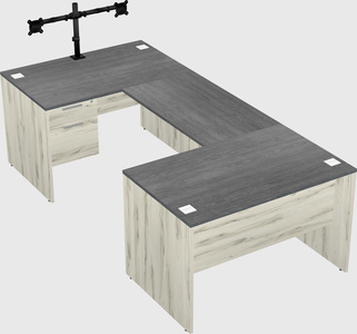 U-shaped desk