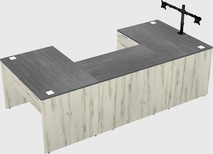 U-shaped desk