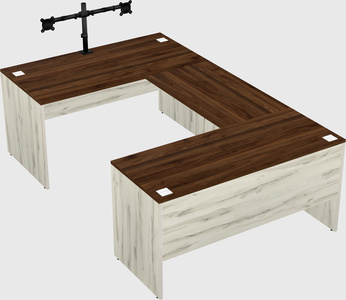 U-shaped desk