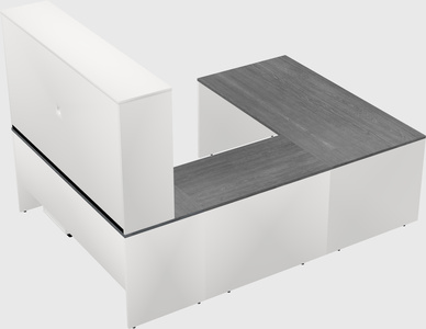 U-shaped desk