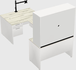 U-shaped desk