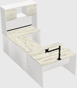 U-shaped desk