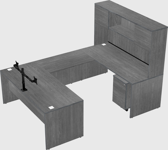 U-shaped desk
