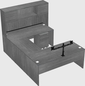 U-shaped desk