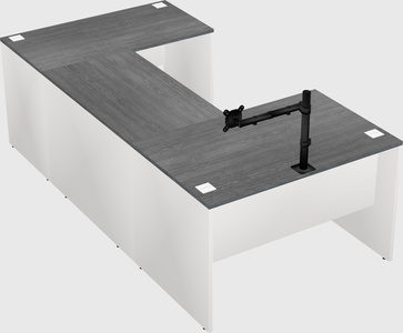 U-shaped desk