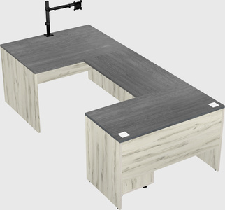 U-shaped desk