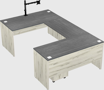 U-shaped desk