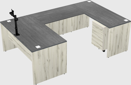 U-shaped desk